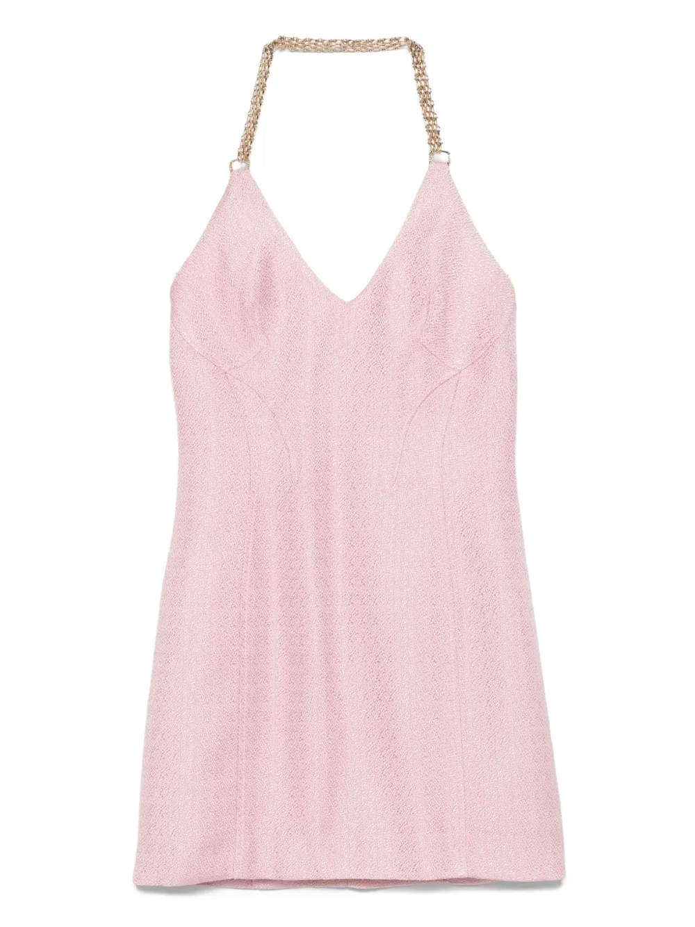 Pre-owned Versace 2000s Chain Halter Dress