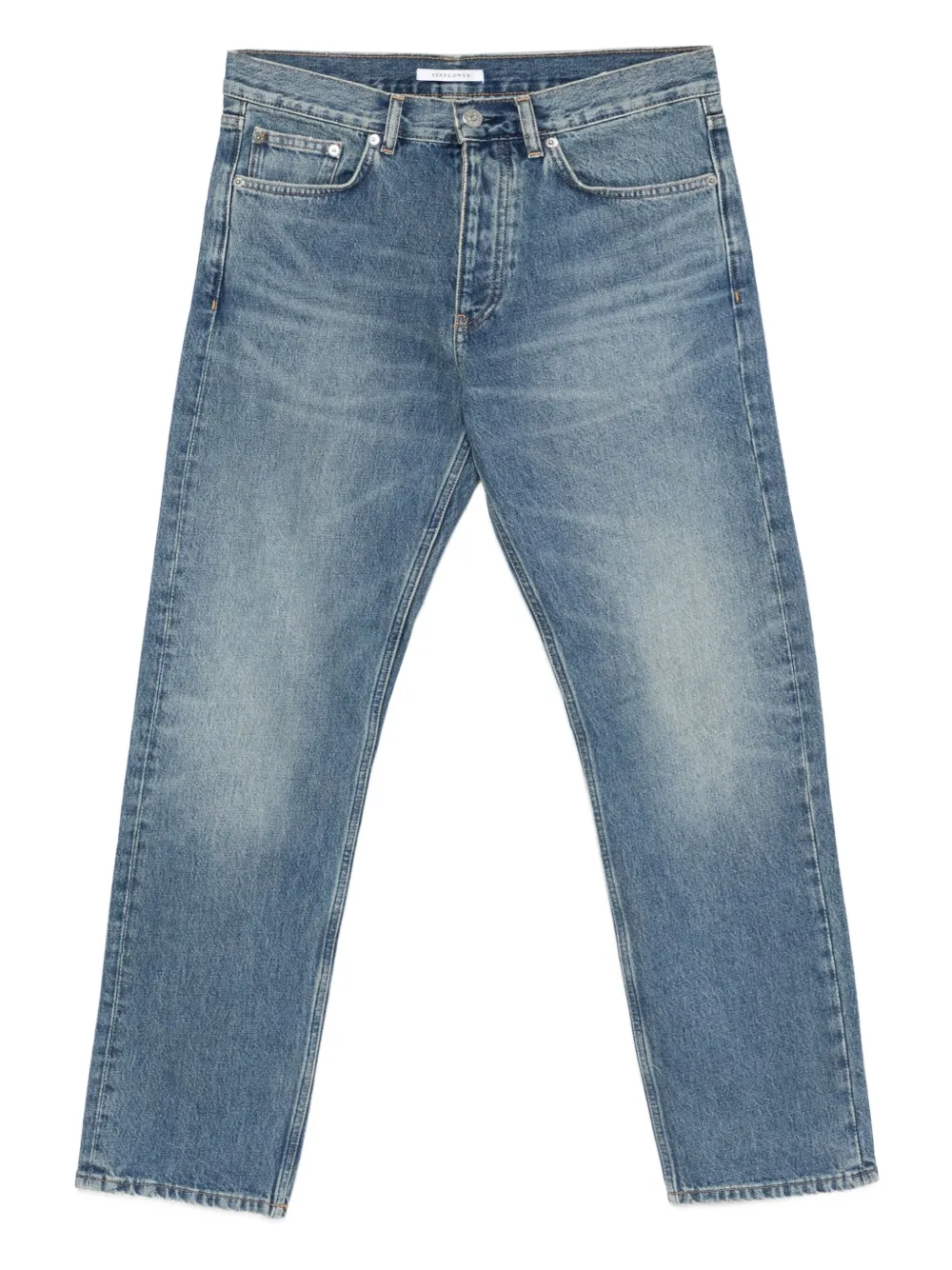 straight-leg jeans