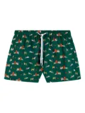 Sundek x Pelo Foundation dog-print swim shorts - Green