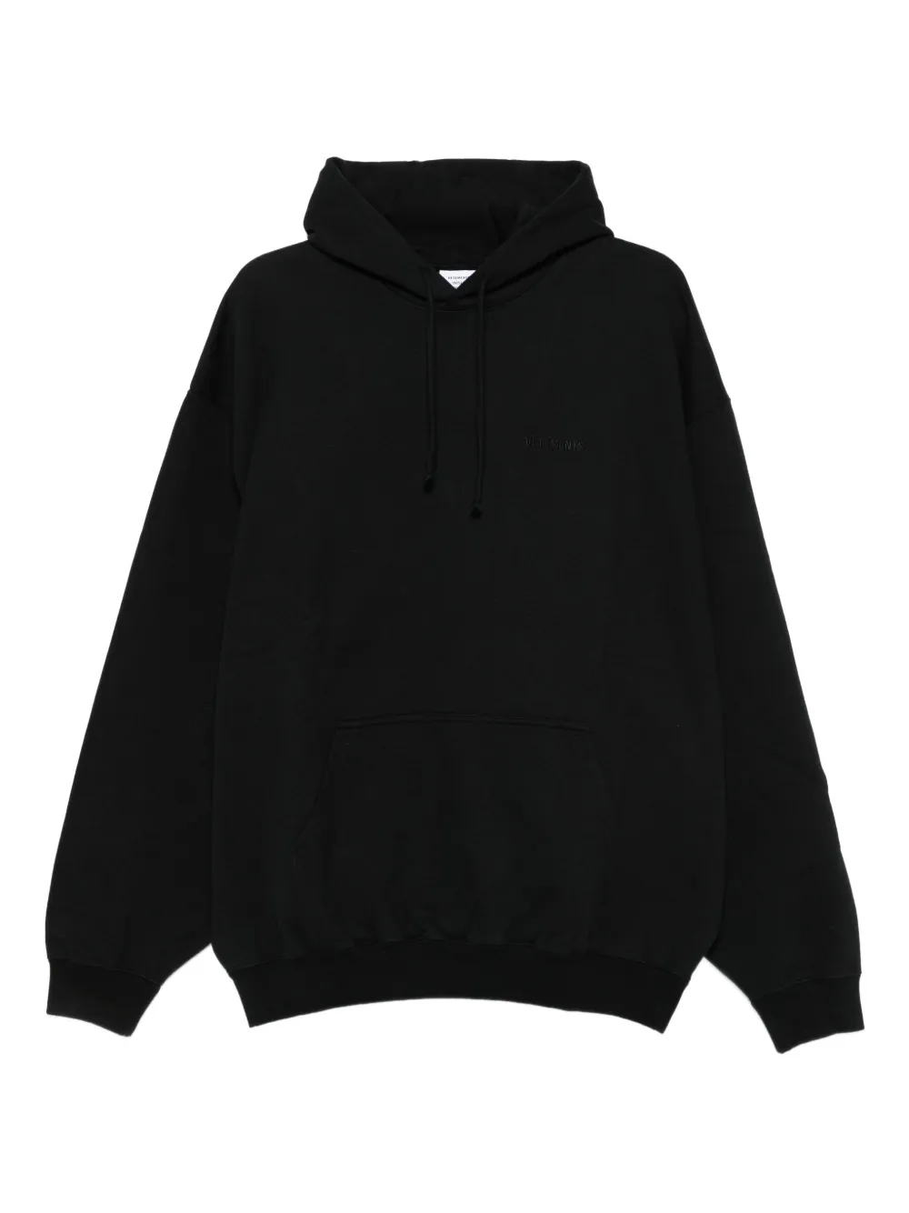 VETE TS Hoodie met geborduurd logo Zwart