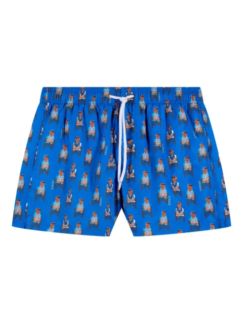 Sundek shorts de playa con perros estampados en colaboración con Pelo Foundation