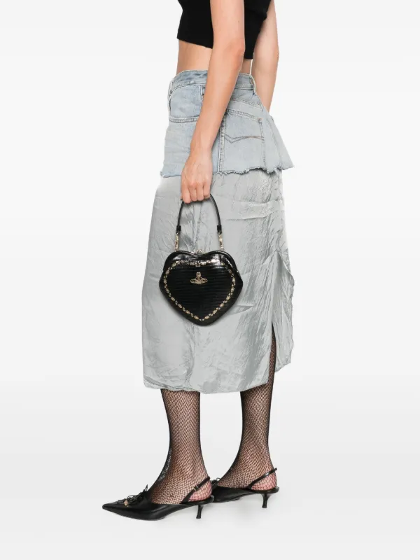 Vivienne Westwood Belle Heart Frame バッグ ミニ | ブラック