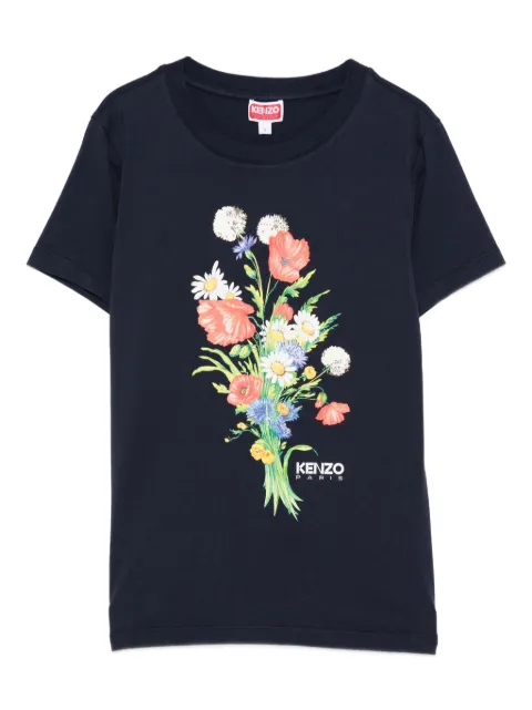 Kenzo T-Shirt mit Blumen-Print