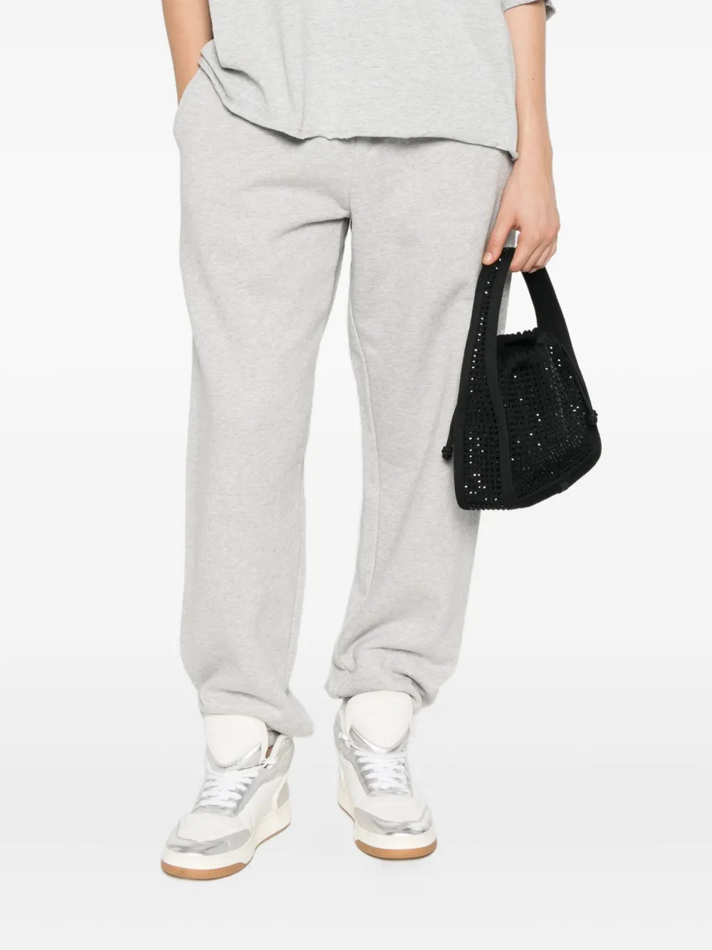 Entire Studios Elastic-cuffed Cotton Sweatpants In Gray