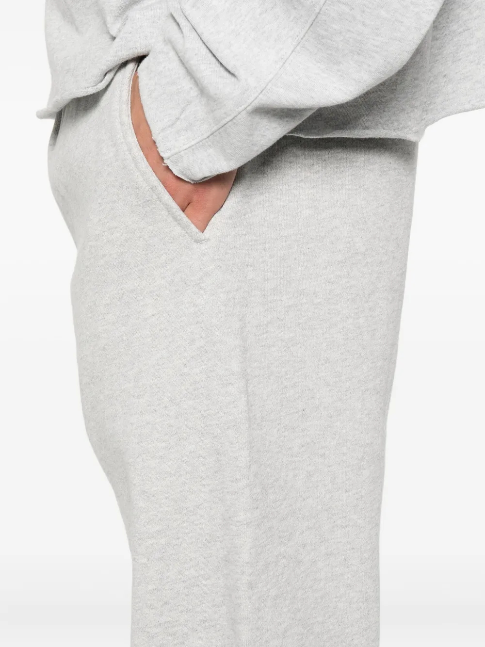 Entire Studios Elastic-cuffed Cotton Sweatpants In Gray