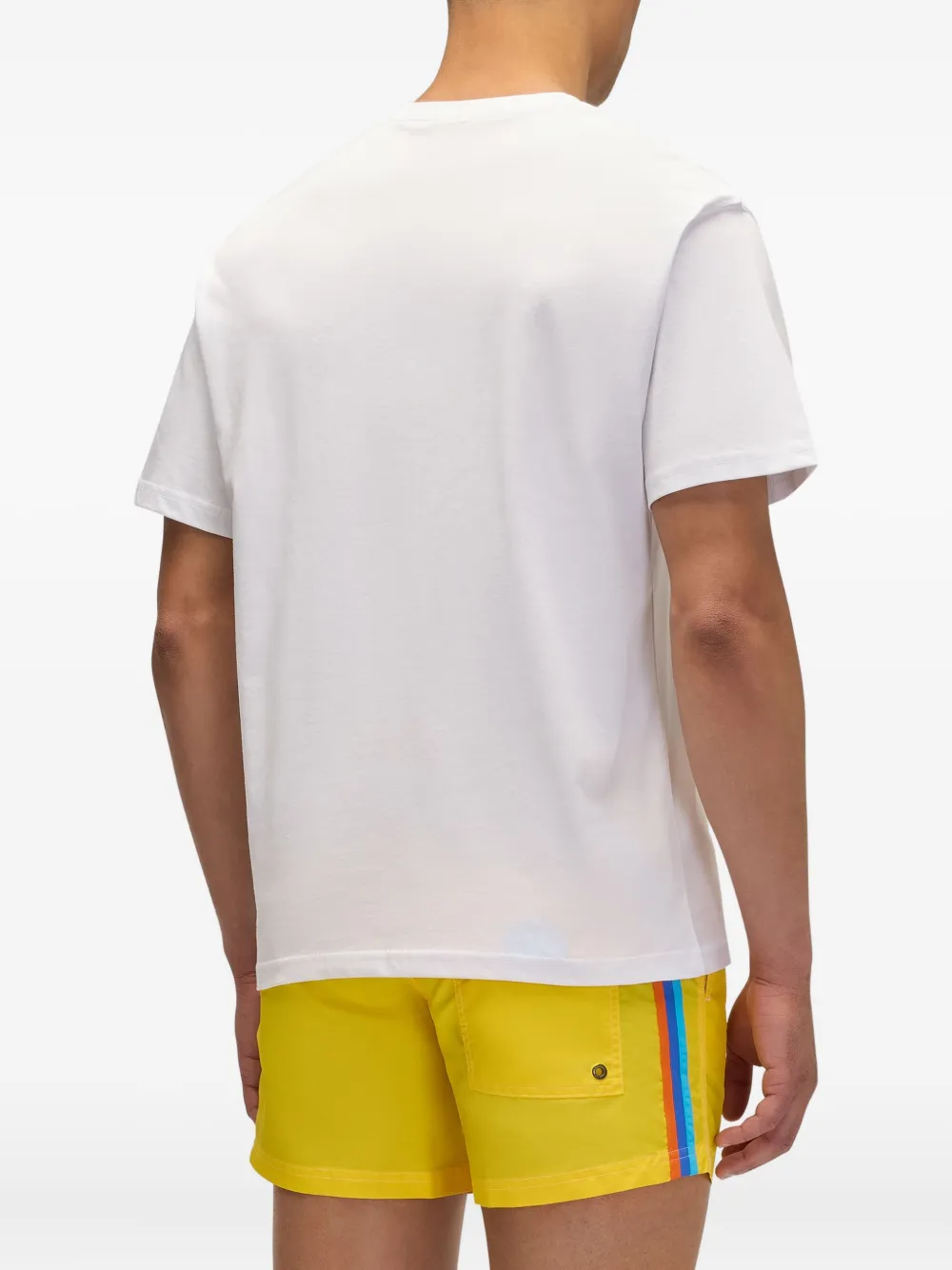 Sundek x Pelo Foundation T-shirt met borduurwerk Wit
