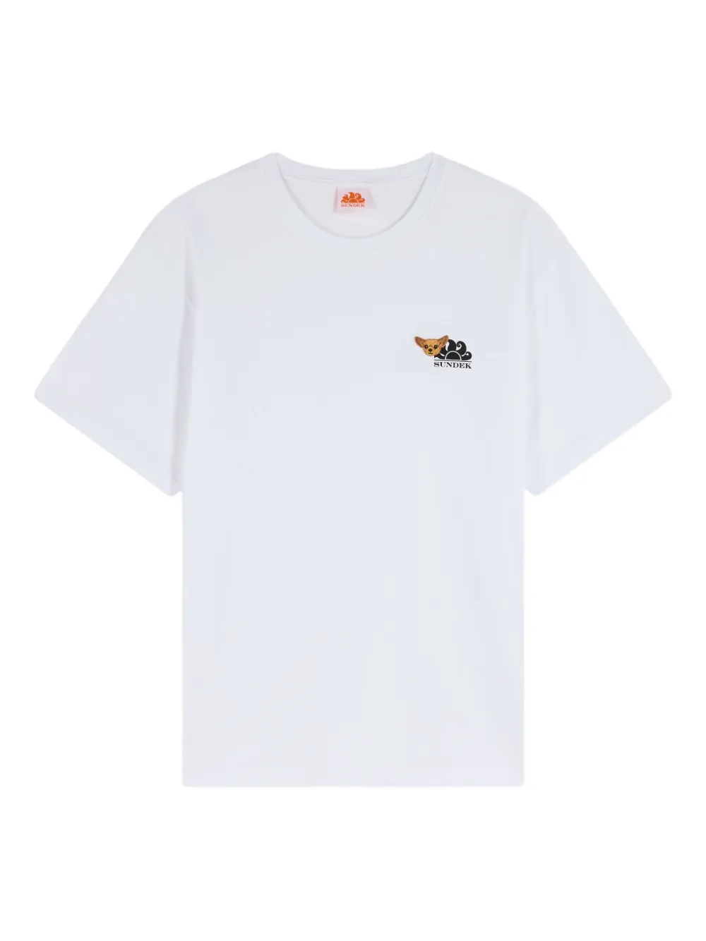 Sundek x Pelo Foundation T-shirt met borduurwerk Wit
