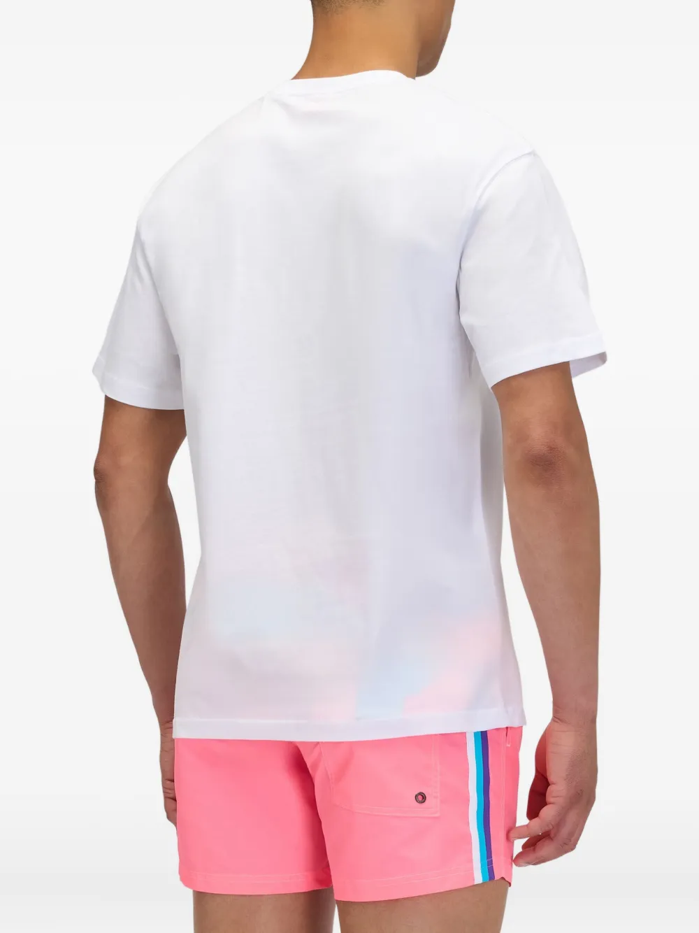 Sundek x Pelo Foundation T-shirt met borduurwerk Wit