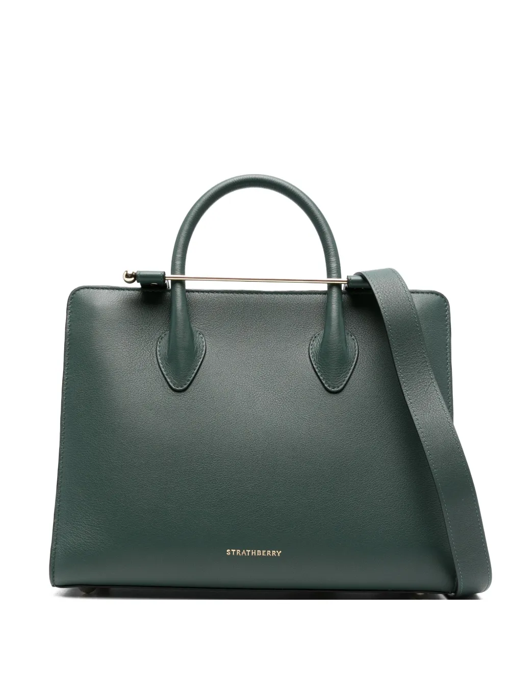 Strathberry leather tote bag | Green | Image 1