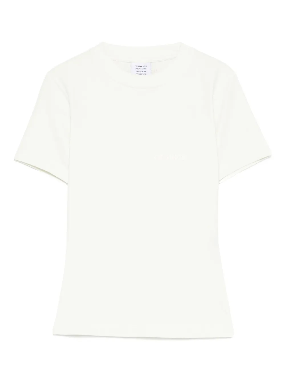 short-sleeved crew-neck top