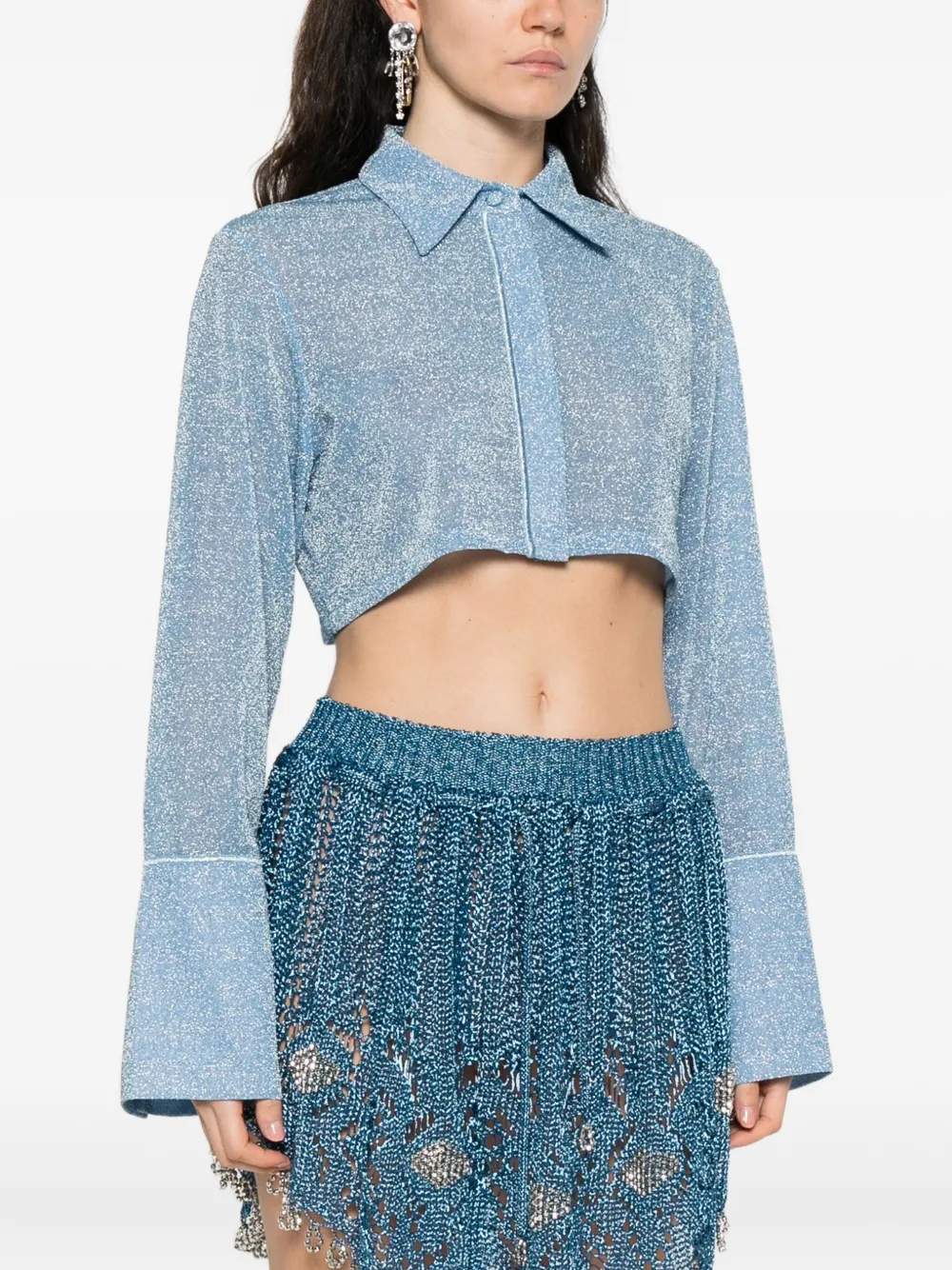 Oséree Cropped top Blauw