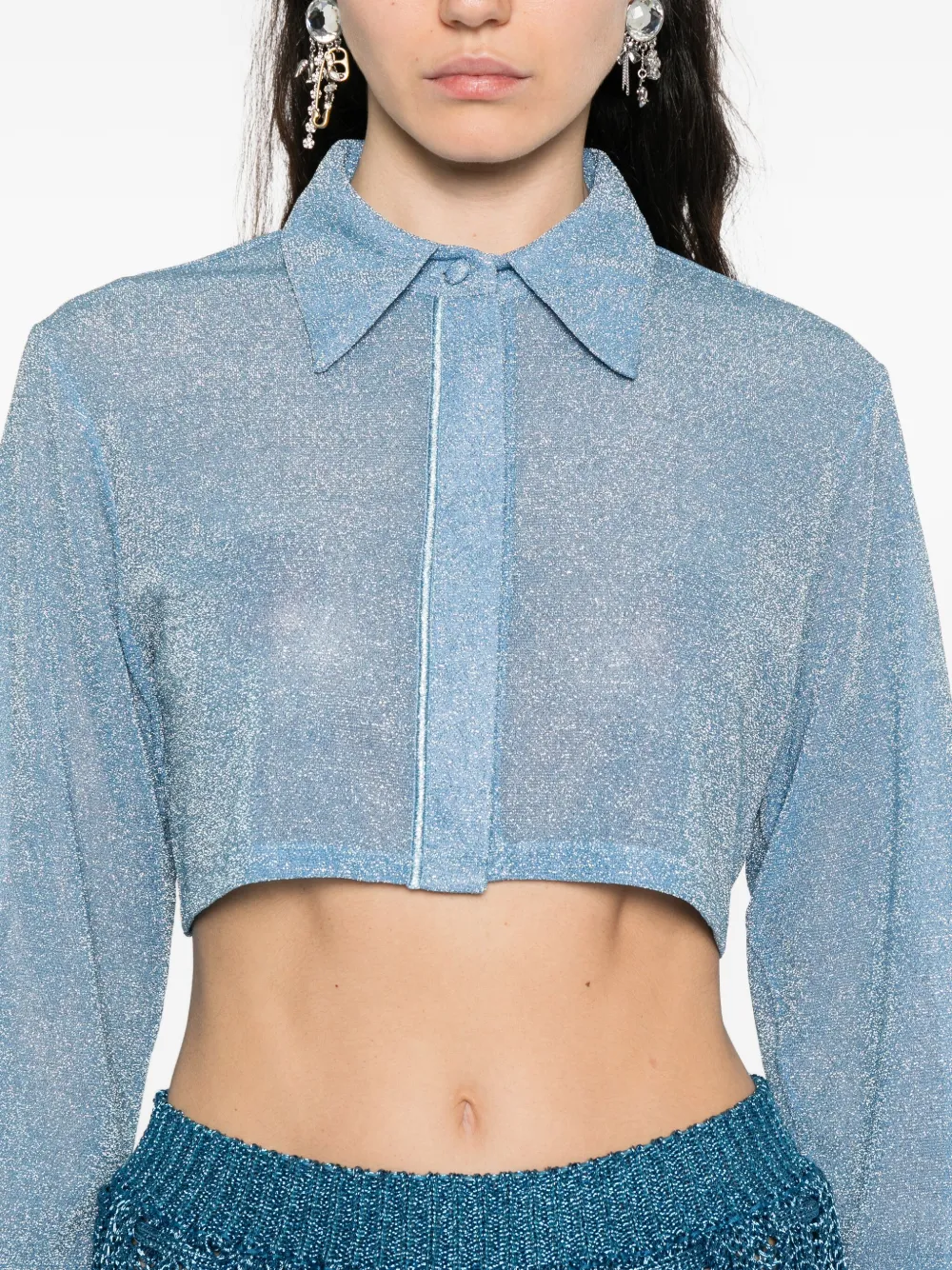 Oséree Cropped top Blauw