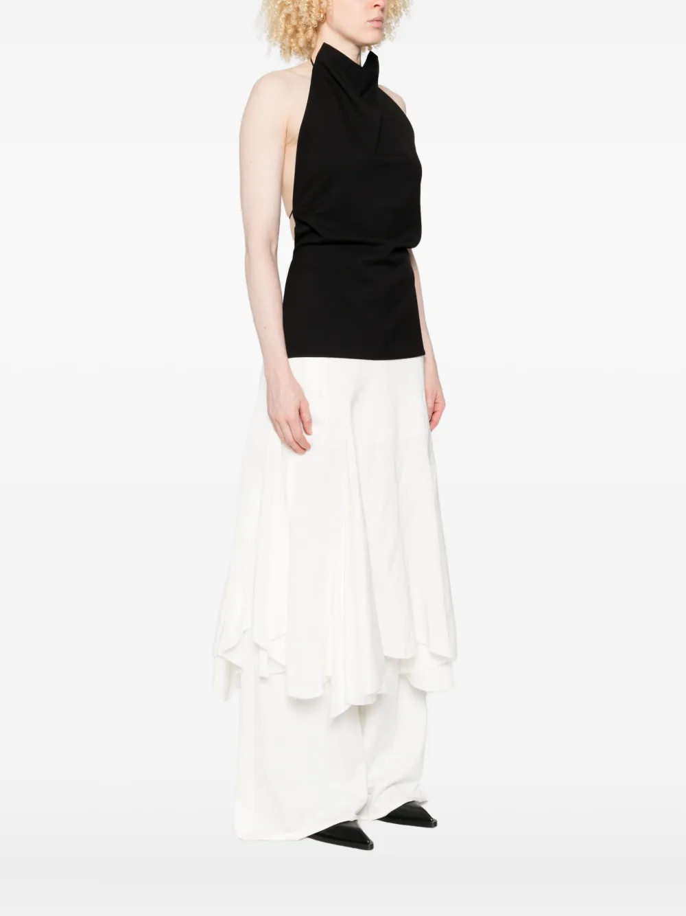 Federico Cina Backless Top Clothing In Black