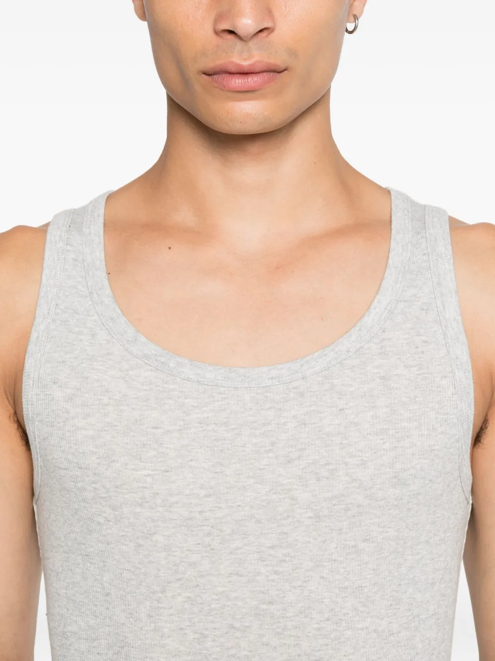 ENTIRE STUDIOS Geribbelde tanktop Grijs
