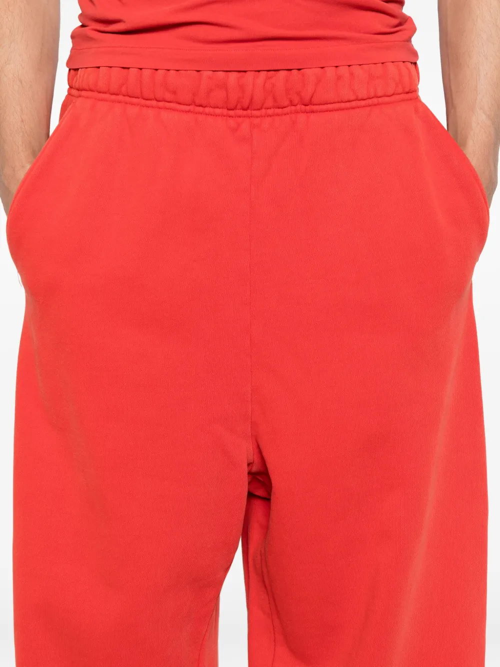 ENTIRE STUDIOS Broek met elastische tailleband en zijzak Rood