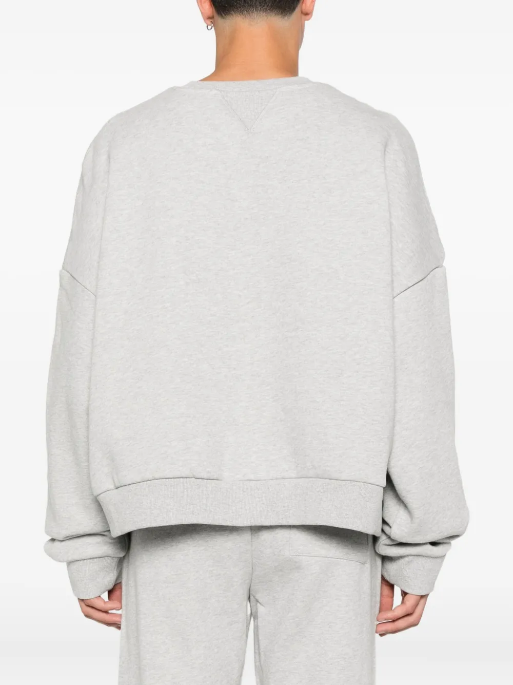 Entire Studios Crew-neck Cotton Sweatshirt In Gray