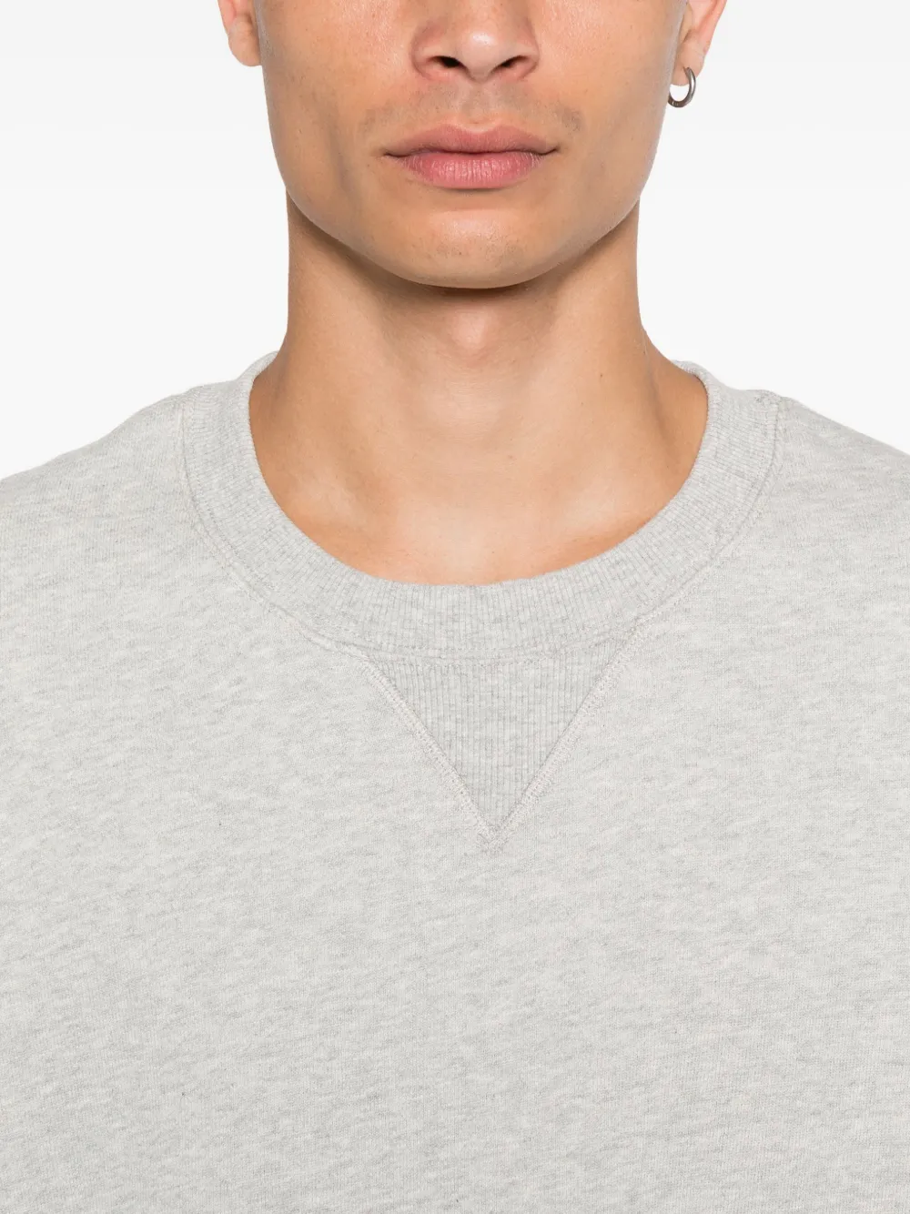 Entire Studios Crew-neck Cotton Sweatshirt In Gray