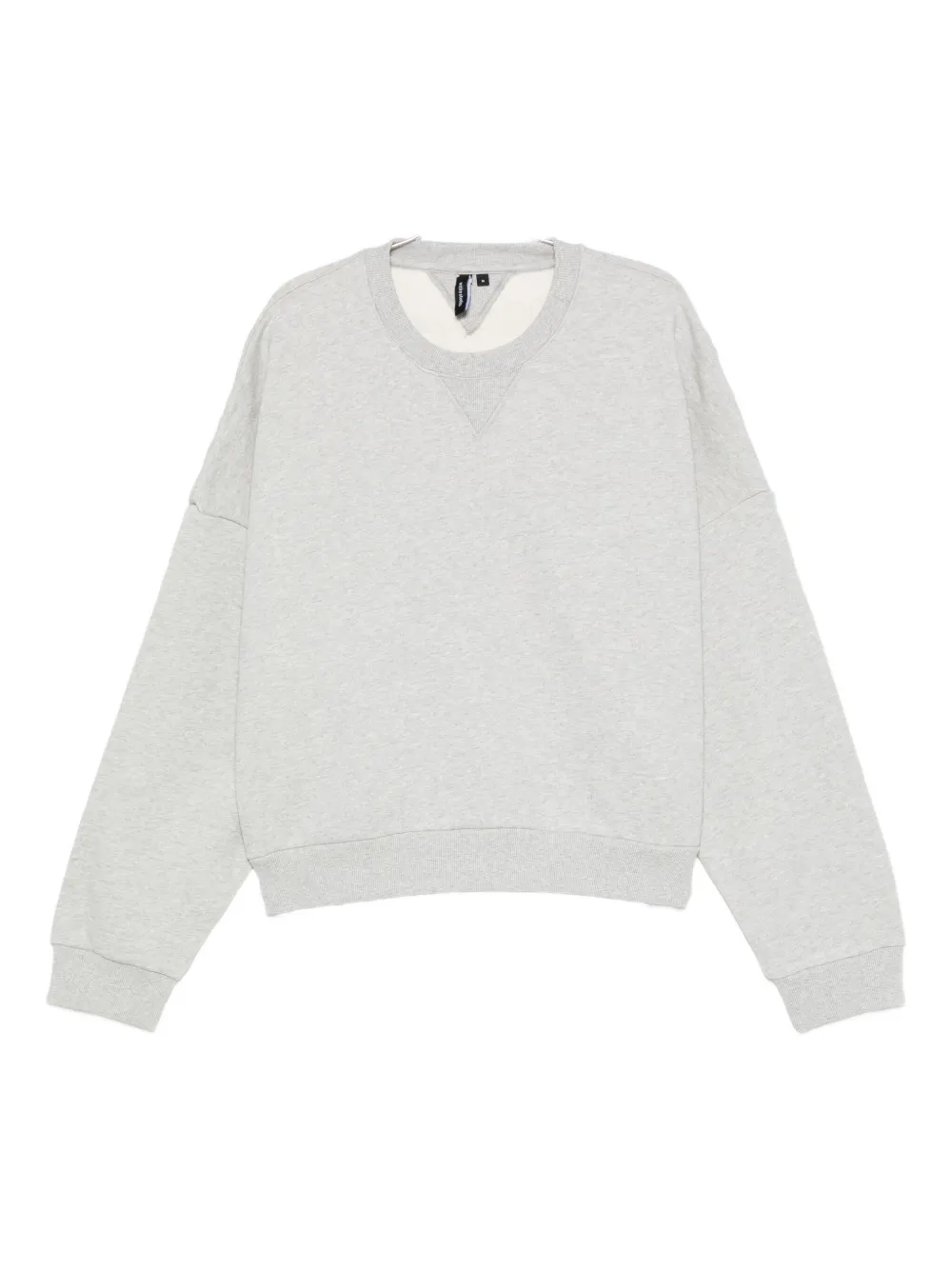 Entire Studios Crew-neck Cotton Sweatshirt In Gray