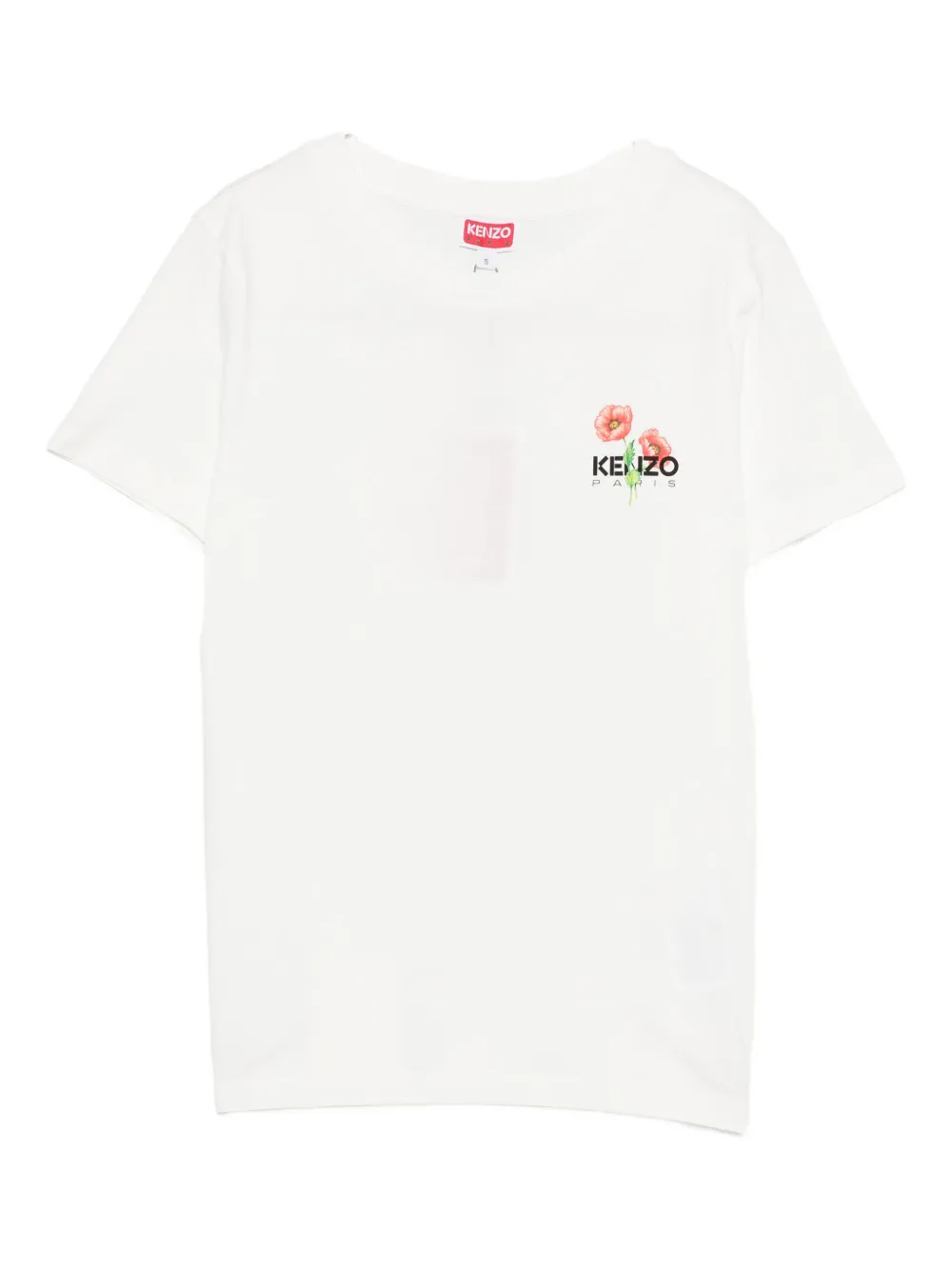 Kenzo Floral-print T-shirt In White