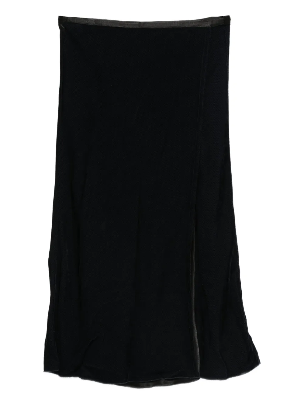 Forte wrap-design midi skirt Blauw