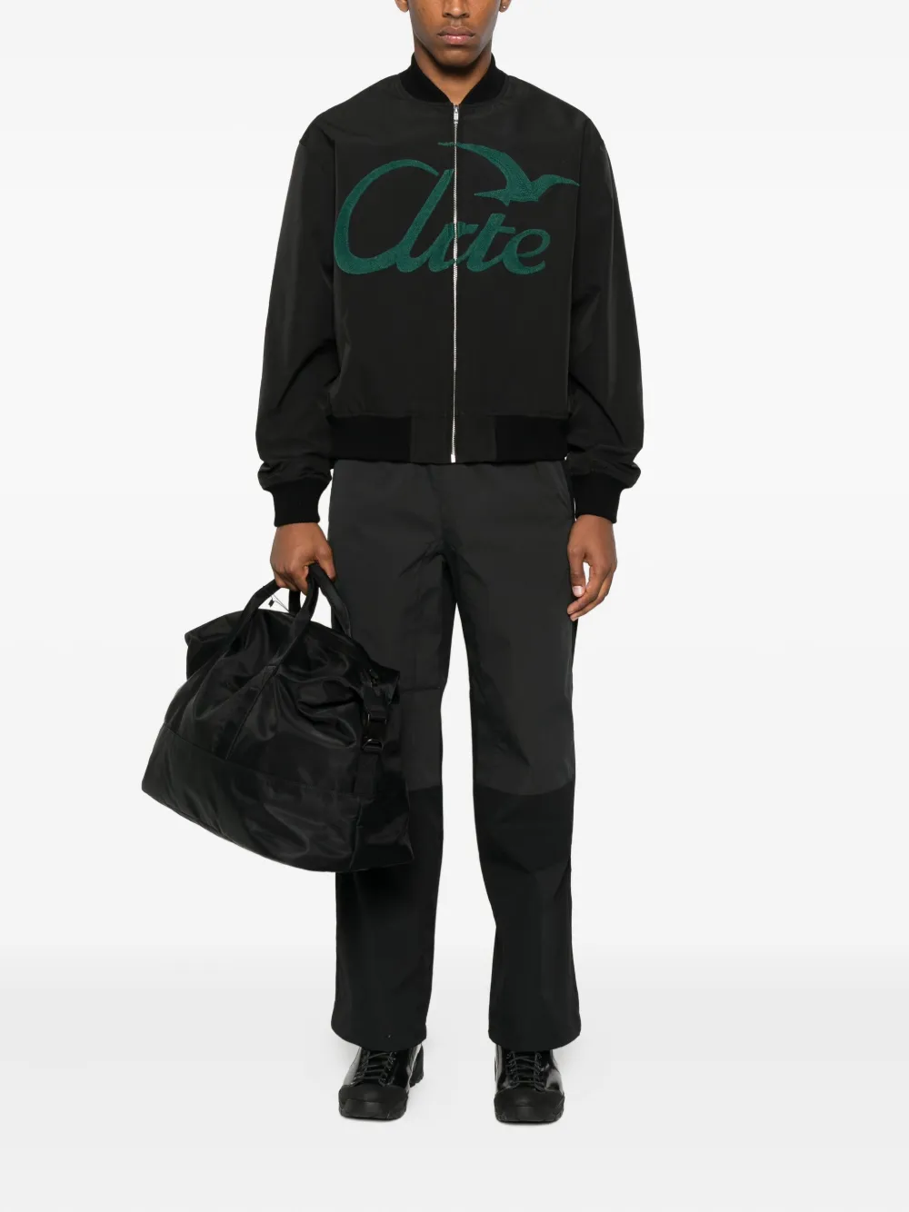 Arte Antwerp Logo Bird Bomber Jacket In Black