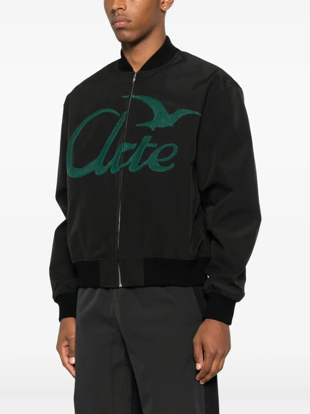 Arte Antwerp Logo Bird Bomber Jacket In Black
