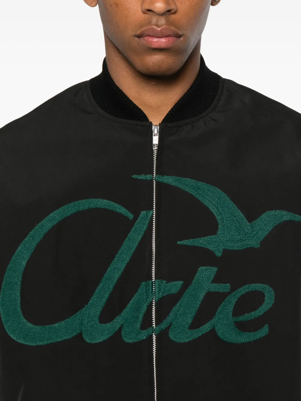 Arte Antwerp Logo Bird Bomber Jacket In Black