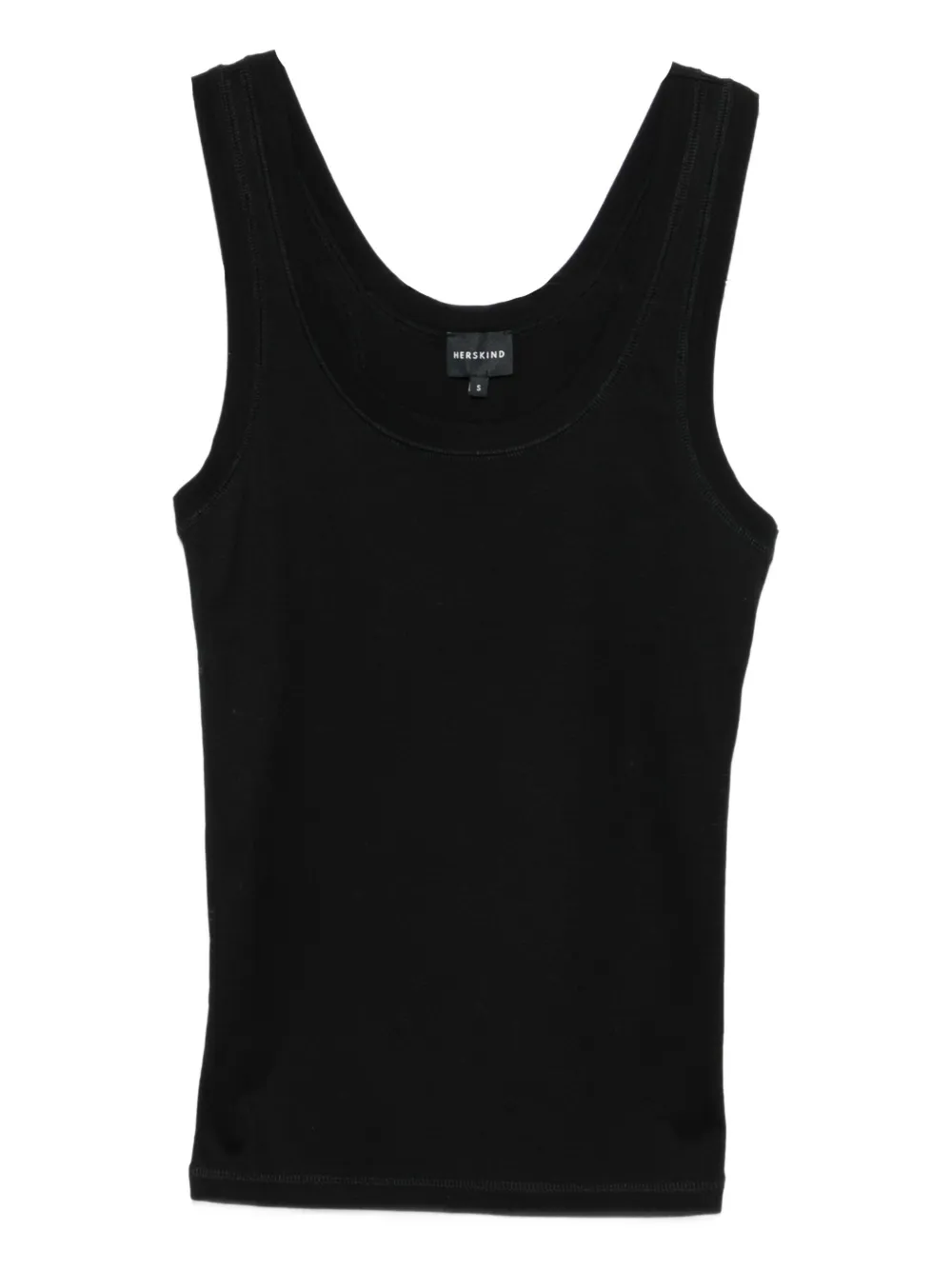 fine-ribbed tank top