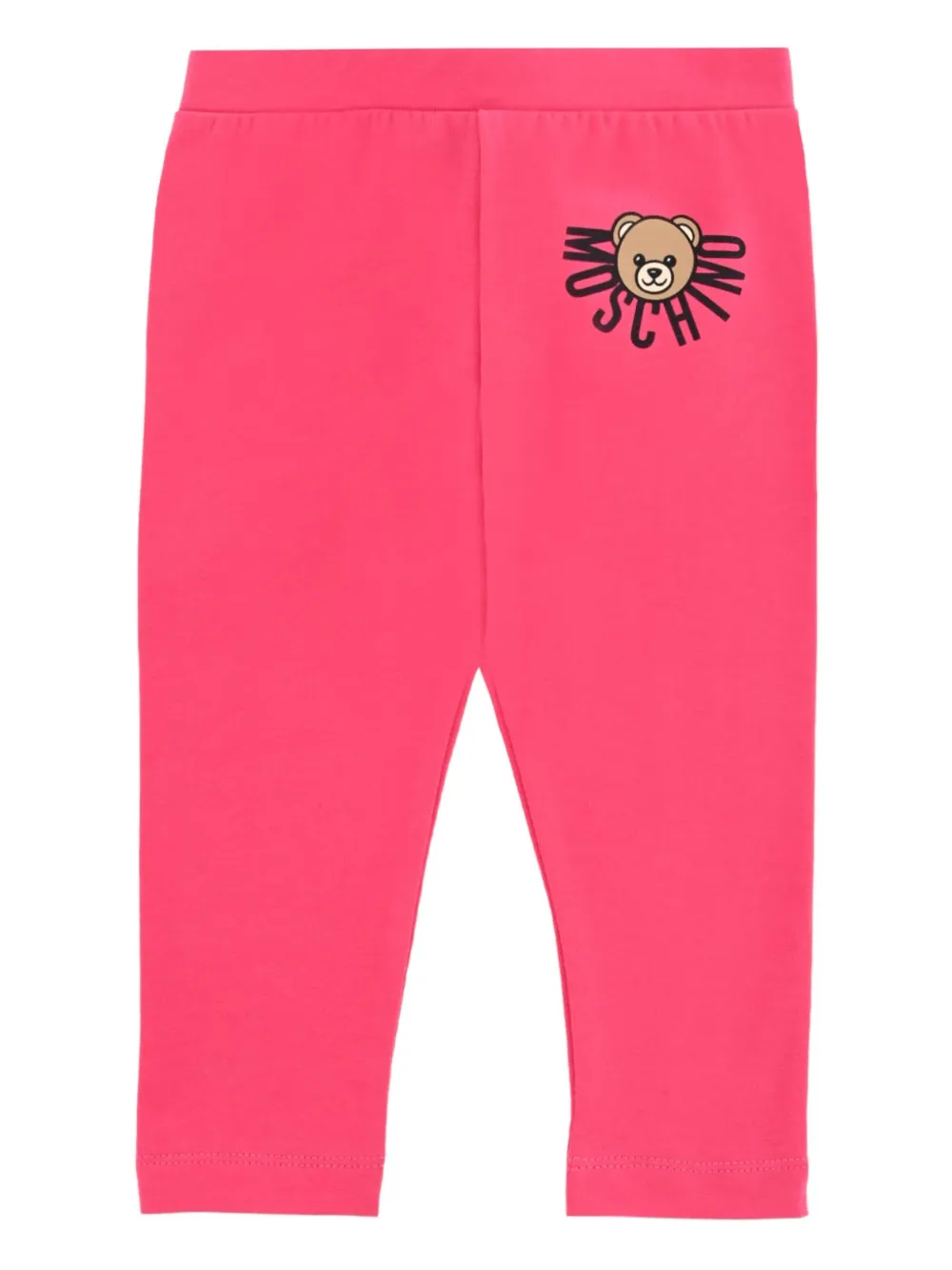 Moschino Kids teddy-logo leggings Roze