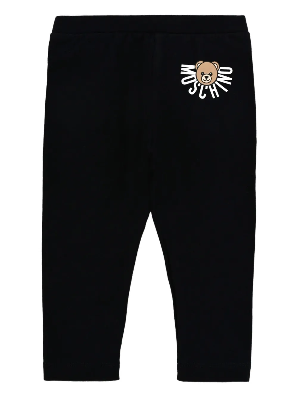 Moschino Kids teddy-logo leggings Zwart