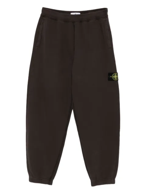 Stone Island 6200004 logo-patch cuffed trousers