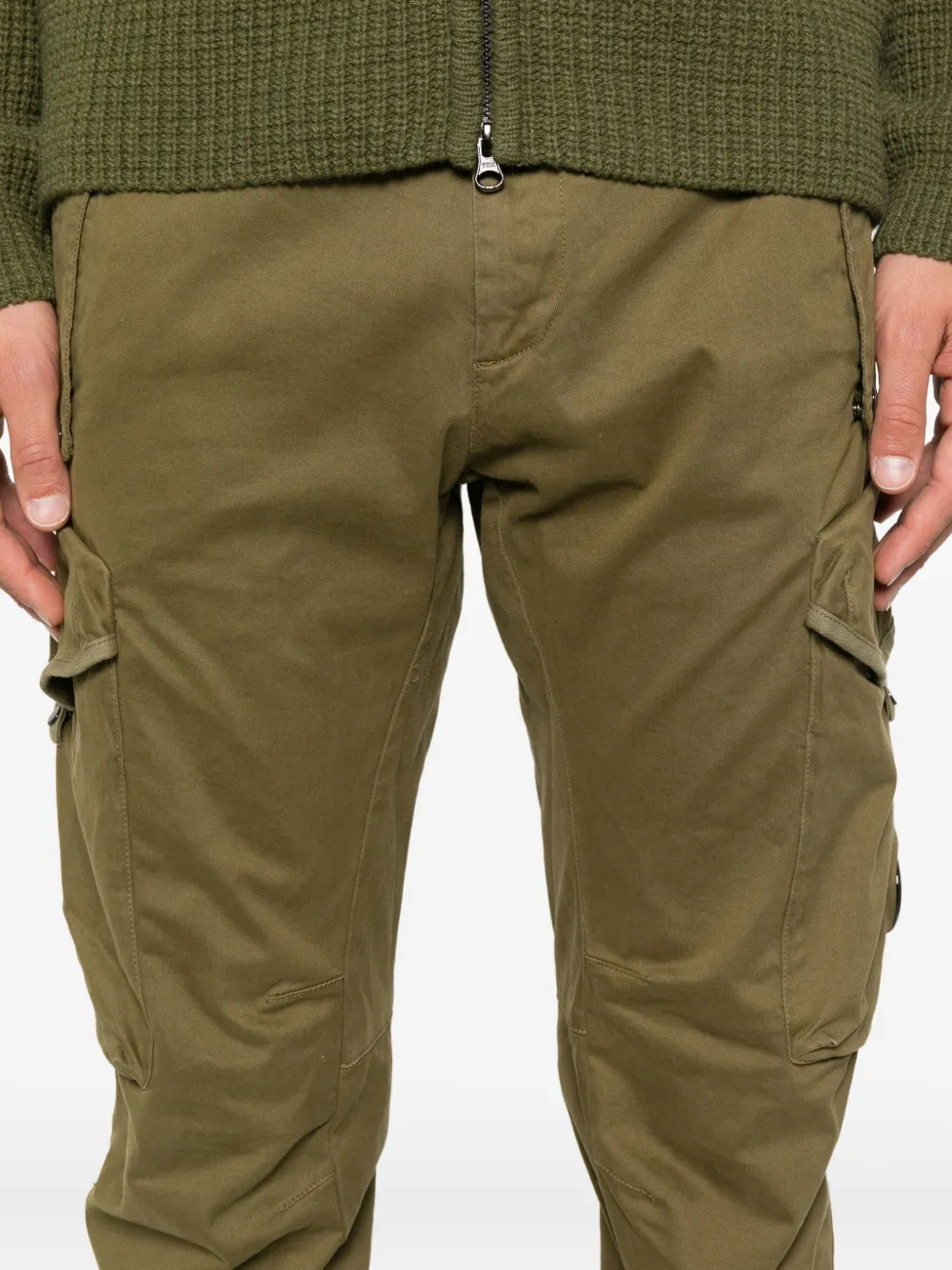 C.P. Company Broek met cargo zak Groen