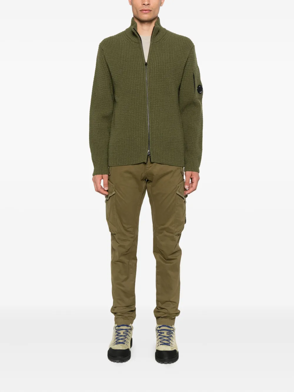 C.P. Company Broek met cargo zak Groen
