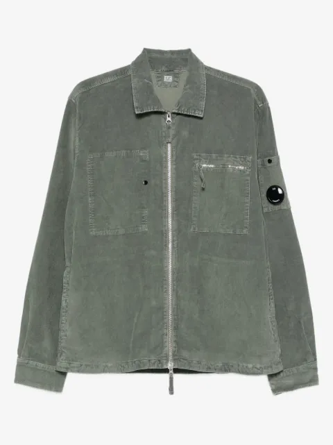C.P. Company sobrecamisa de pana con detalle Lens