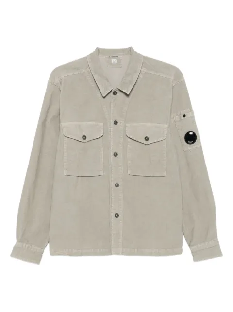 C.P. Company sobrecamisa de pana con detalle Lens