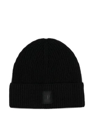C.P. Company Goggle-lens Ribbed Beanie | Black | FARFETCH