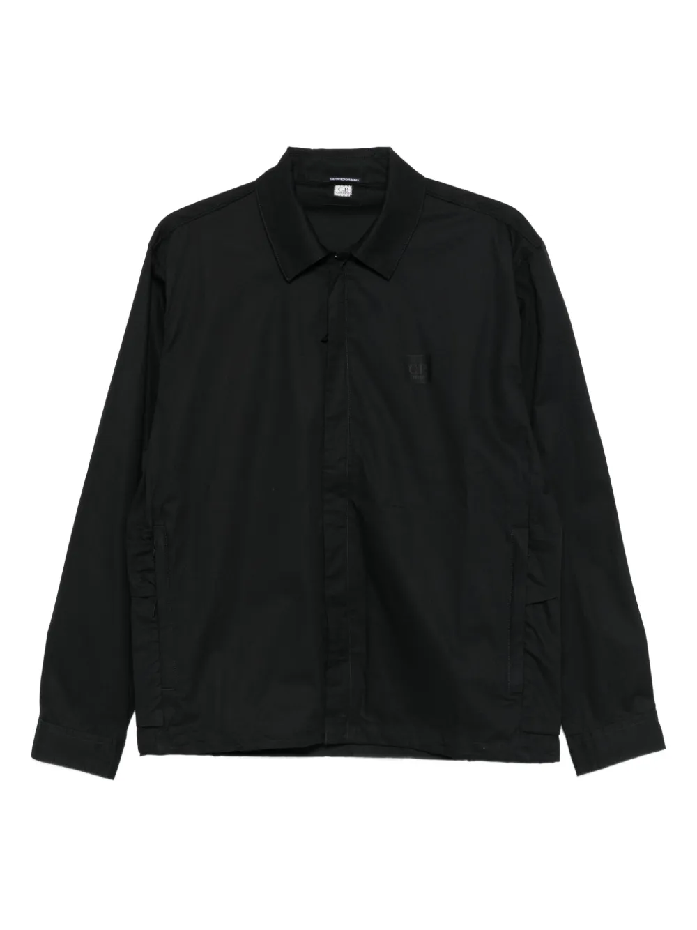 C.P. Company logo-detail cotton jacket - ブラック C.P. Company logo-detail cotton jacket - ブラック