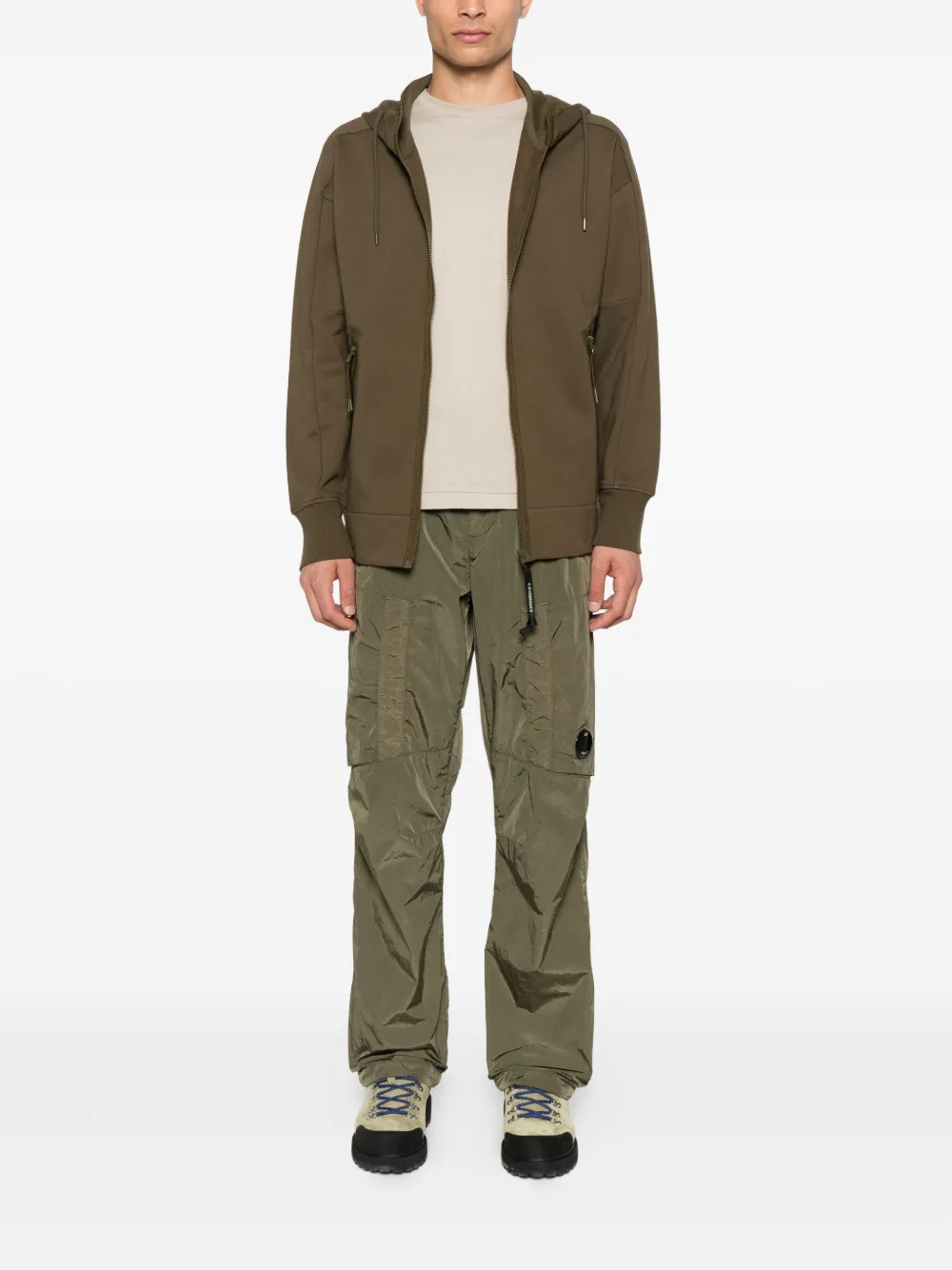 C.P. Company Broek met zakdetail Groen