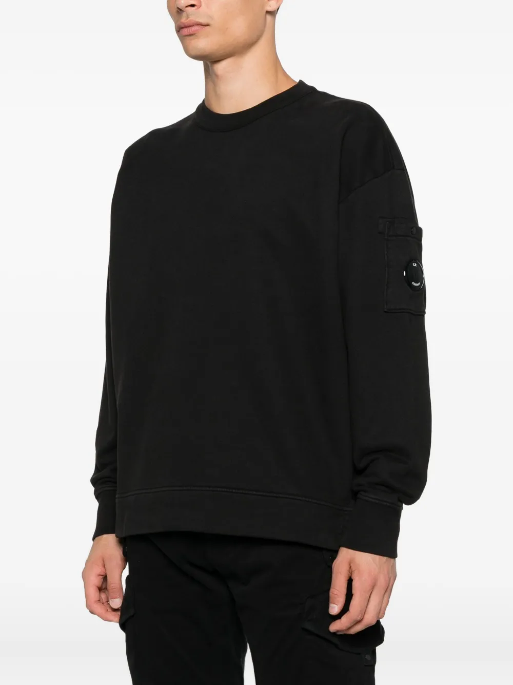 C.P. Company Sweater met zakdetail Zwart