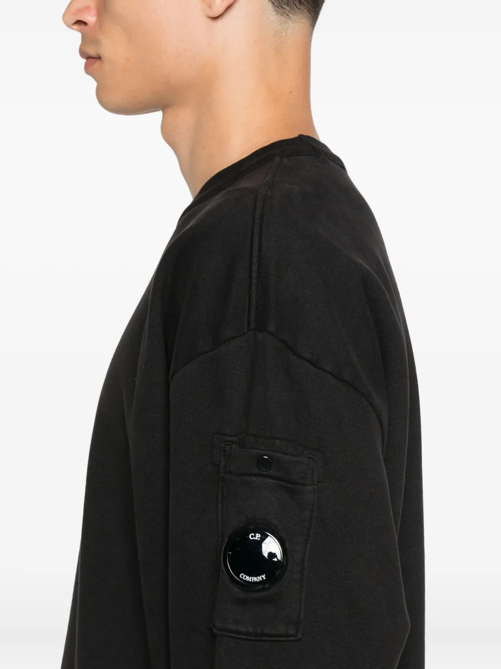 C.P. Company Sweater met zakdetail Zwart