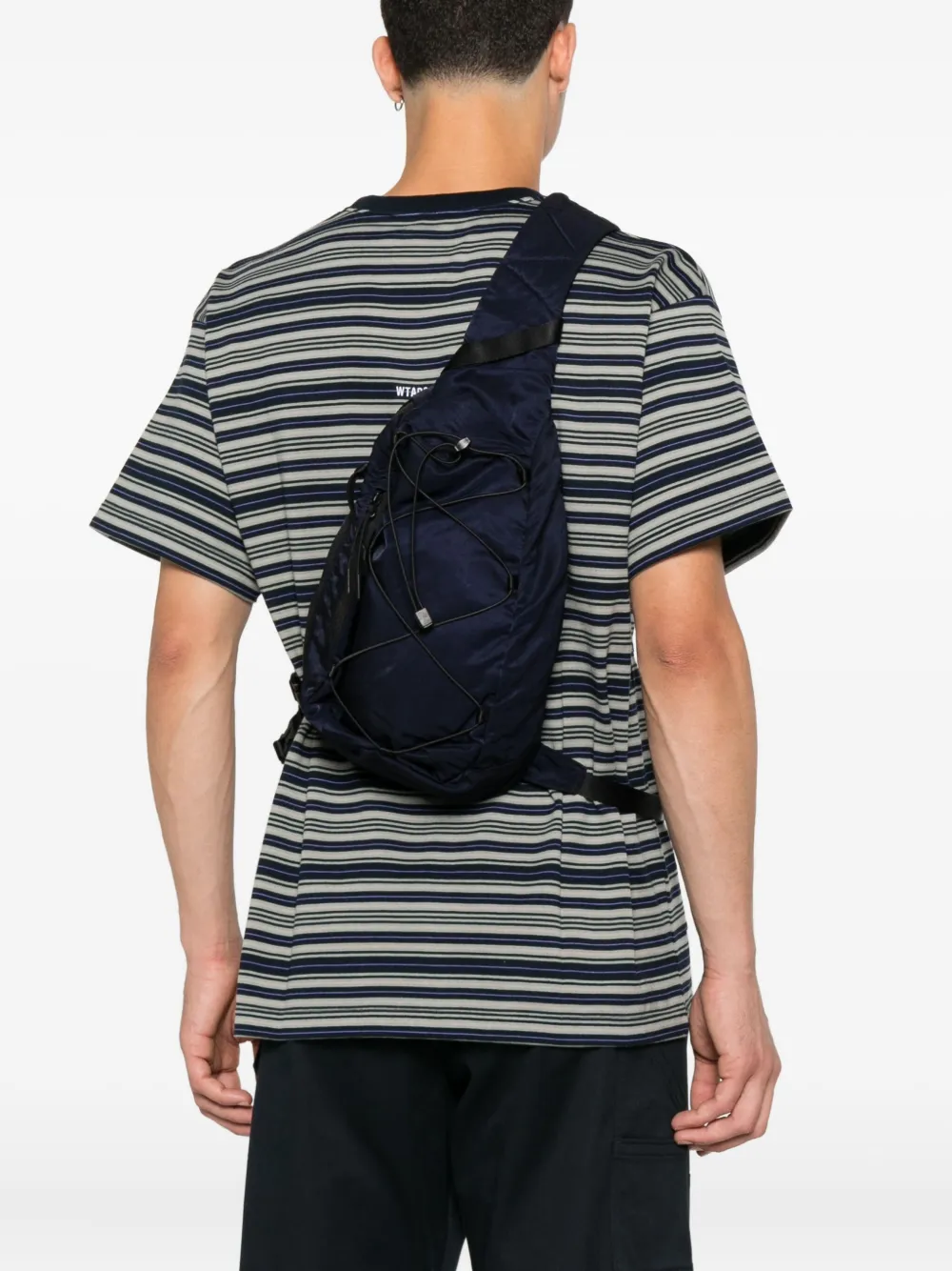 C.p. Company Drawstring-fastening Crossbody Backpack In Blue