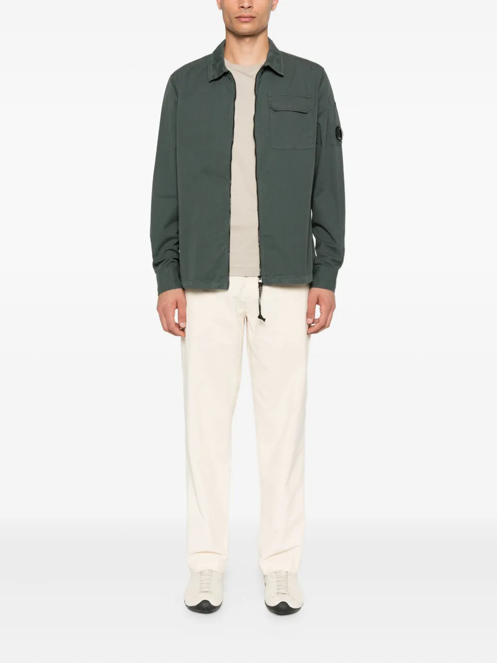 C.P. Company Jack met rits Groen