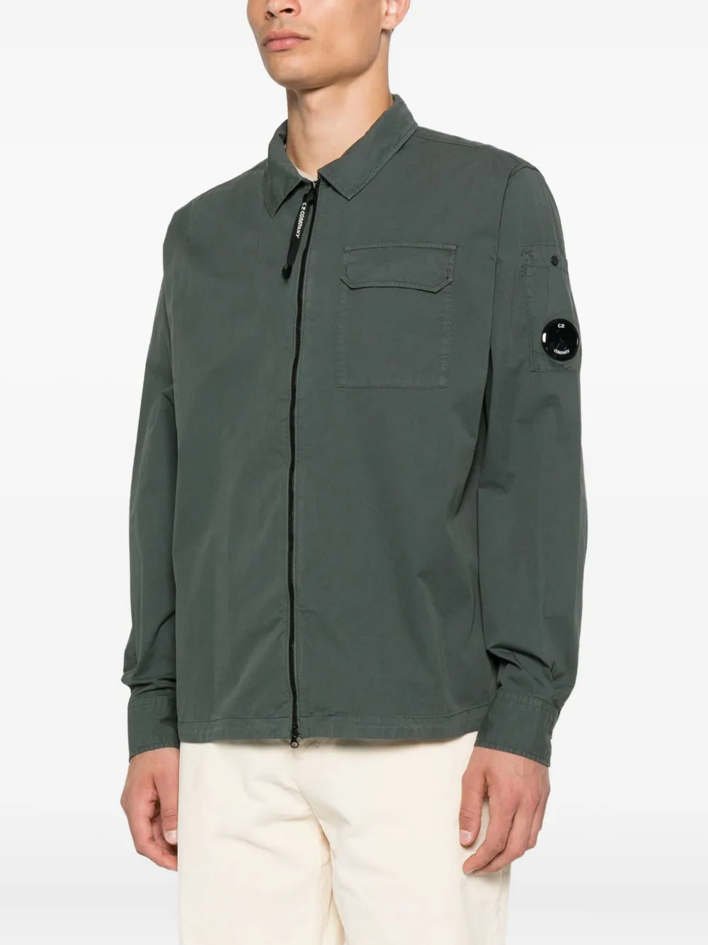 C.P. Company Jack met rits Groen