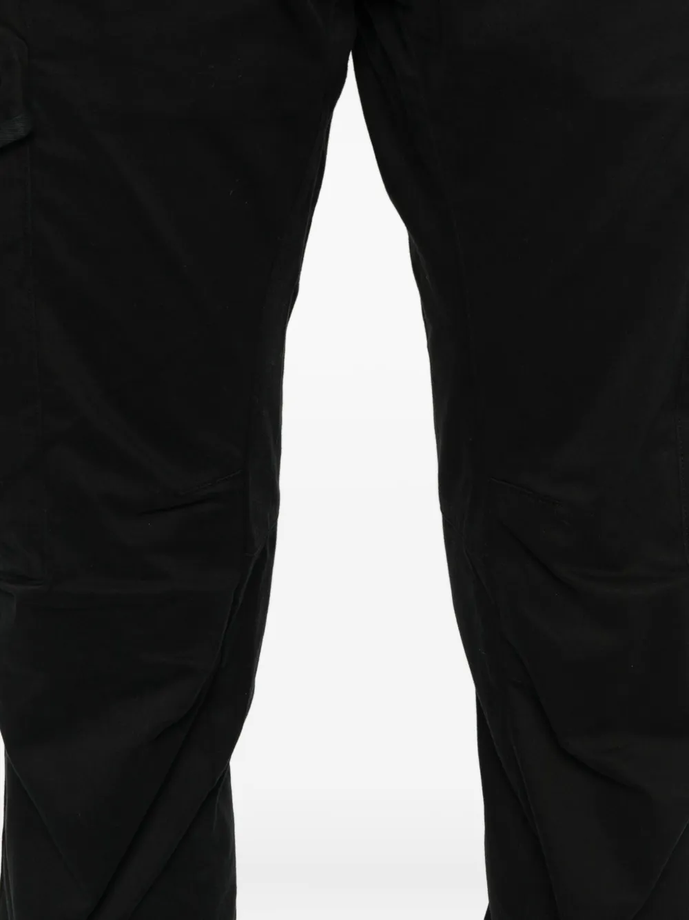 C.p. Company Cp Company Cargo Pant In Stretch Satin In Black