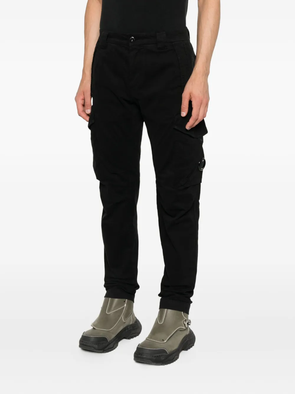 C.P. Company Cargo broek met Lens-detail Zwart