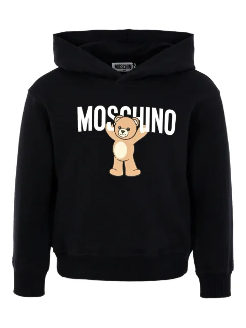 Moschino Kids teddy-print hoodie