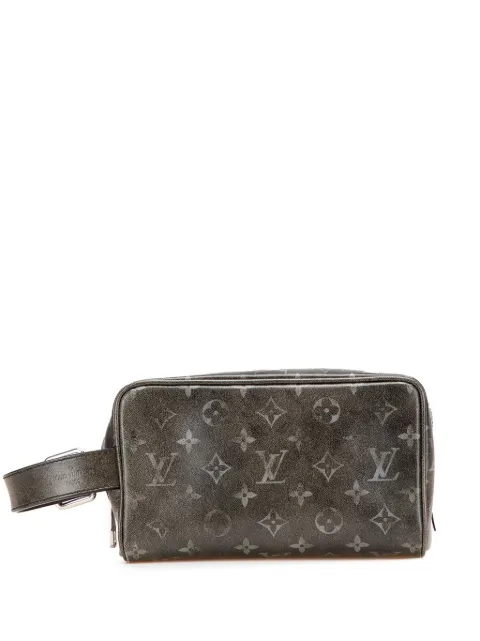 Louis Vuitton Pre-Owned 2021-2025 Brushed Monogram Leather Locker Dopp Kit clutch bag