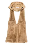 Prada Pre-Owned 1990s hooded vest - Brown