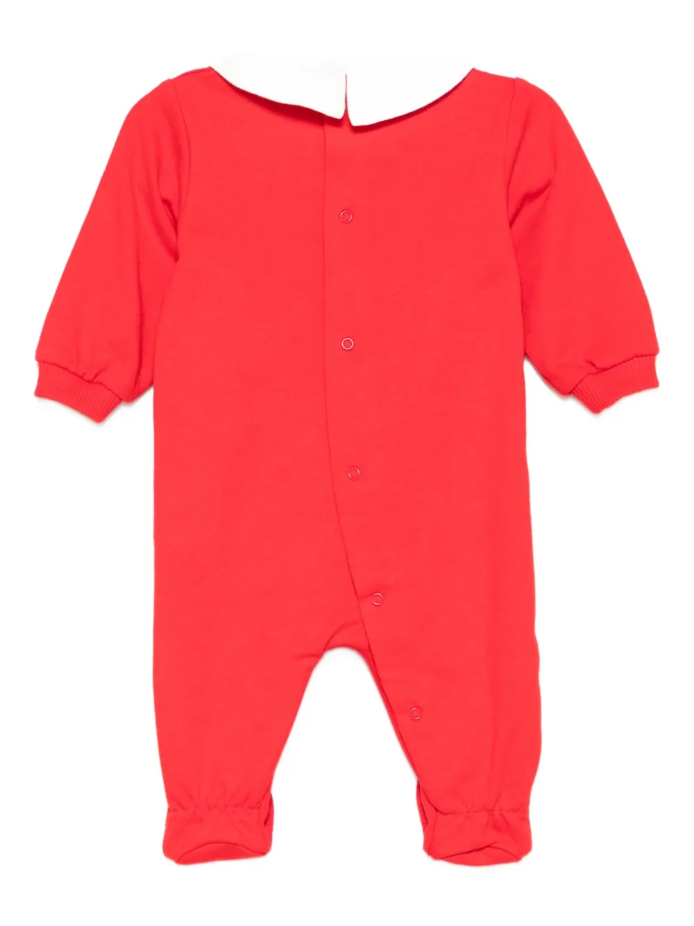 Moschino Kids teddy-print jumpsuit Rood