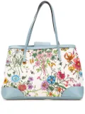 Gucci Pre-Owned 2000-2015 Medium Canvas Flora tote bag - Blue